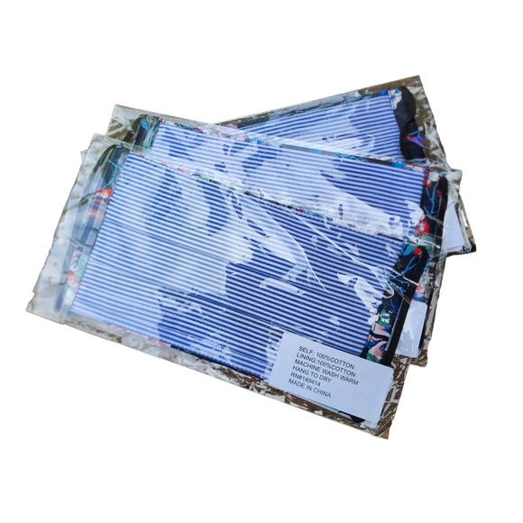 Set of 3 NEW Johnny Was 2-Layer Face Masks Floral Boho - Picture 4 of 4